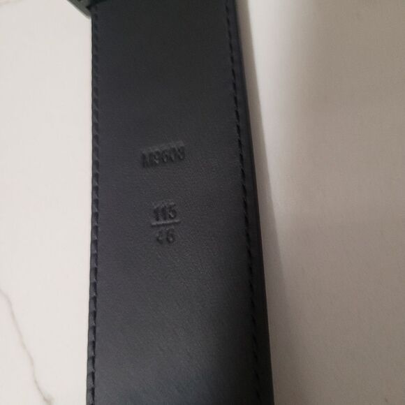 Authentic Louis Vuitton Monogram Black Belt 46/115 AC1425 - Picture 5 of 7